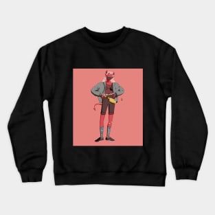 Demon Aesthetic Girl Crewneck Sweatshirt